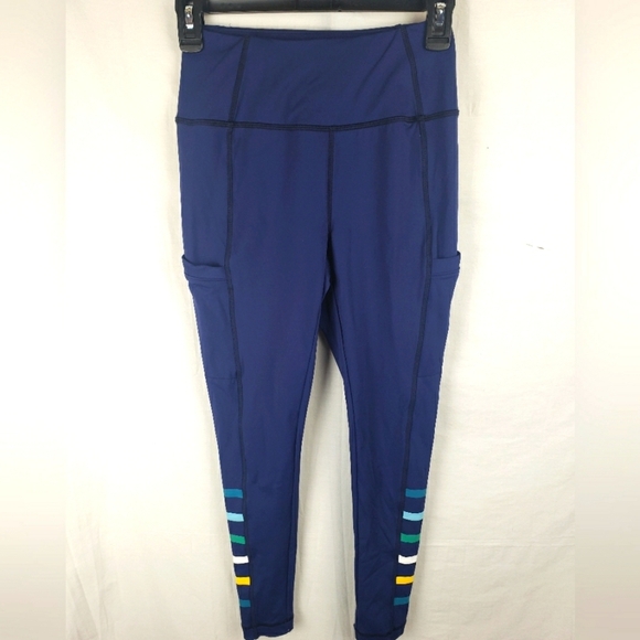 T by Talbot's Navy Athletic Leggings Sz P - Picture 1 of 9